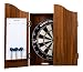 Engelhart - 065016- Wooden Dart Cabinet + Sisal Dartboard + 2 Sets of 18 g Darts (Brown) Engelhart - 065016- Wooden Dart Cabinet + Sisal Dartboard + 2 Sets of 18 g Darts (Brown)