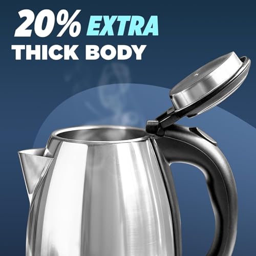 Image of Stainless Steel Electric Kettle 2L | 10-Year Warranty | Auto Cut-Off & Dry Boil Protection | Cool Touch Handle | Premium Design | 1500 Watt | Tea, Coffee & Multipurpose Use