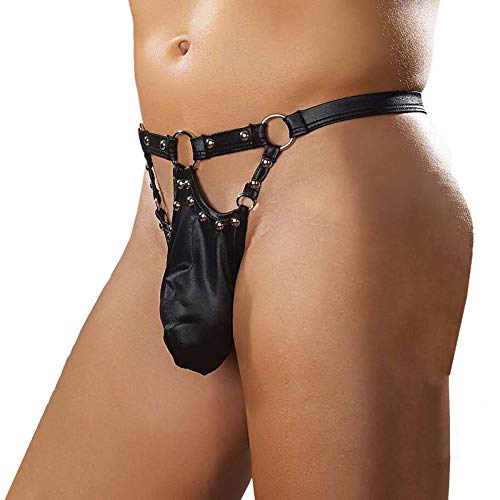 Thongs Underwear G-Strings Men Leather Mens Thongs Sexy Fashion Backless Valentines Sexy Lingerie for Women2