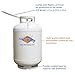 Flame King YSN420ASME 420LB (120 Gallon) ASME Vertical Steel Propane Tank, White