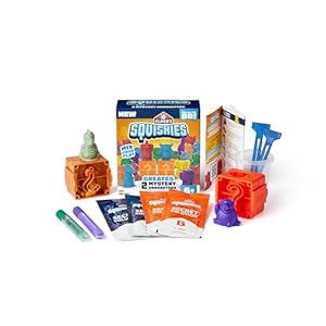 Elmer’s Squishies Kids’ Activity Kit, DIY Squishy Toy Kit Creates 2 Mystery Characters, 12 Piece Kit