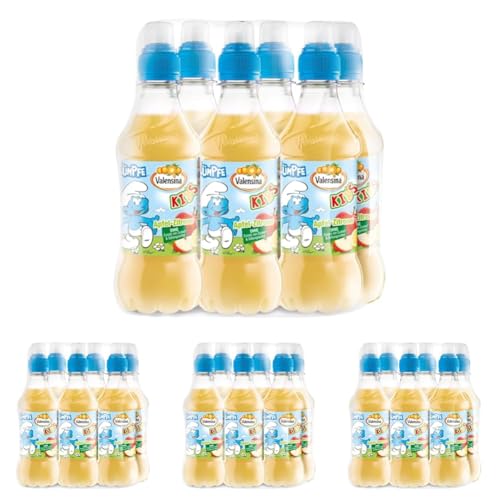 Valensina Kids Schlümpfe, 6 x 330 ml, Apfel Zitrone (Packung mit 4)