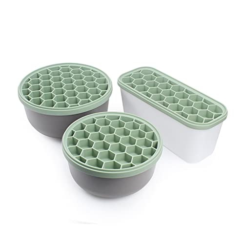 Summer Mini Round Ice Ball Maker Mold Ice Cube Tray With Lid And Bin Ice Molds Easy To Clean And Reuse Kitchen Tools #TOP9