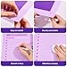 GLOBLELAND Purple Acrylic Dry Erase Board 15.7
