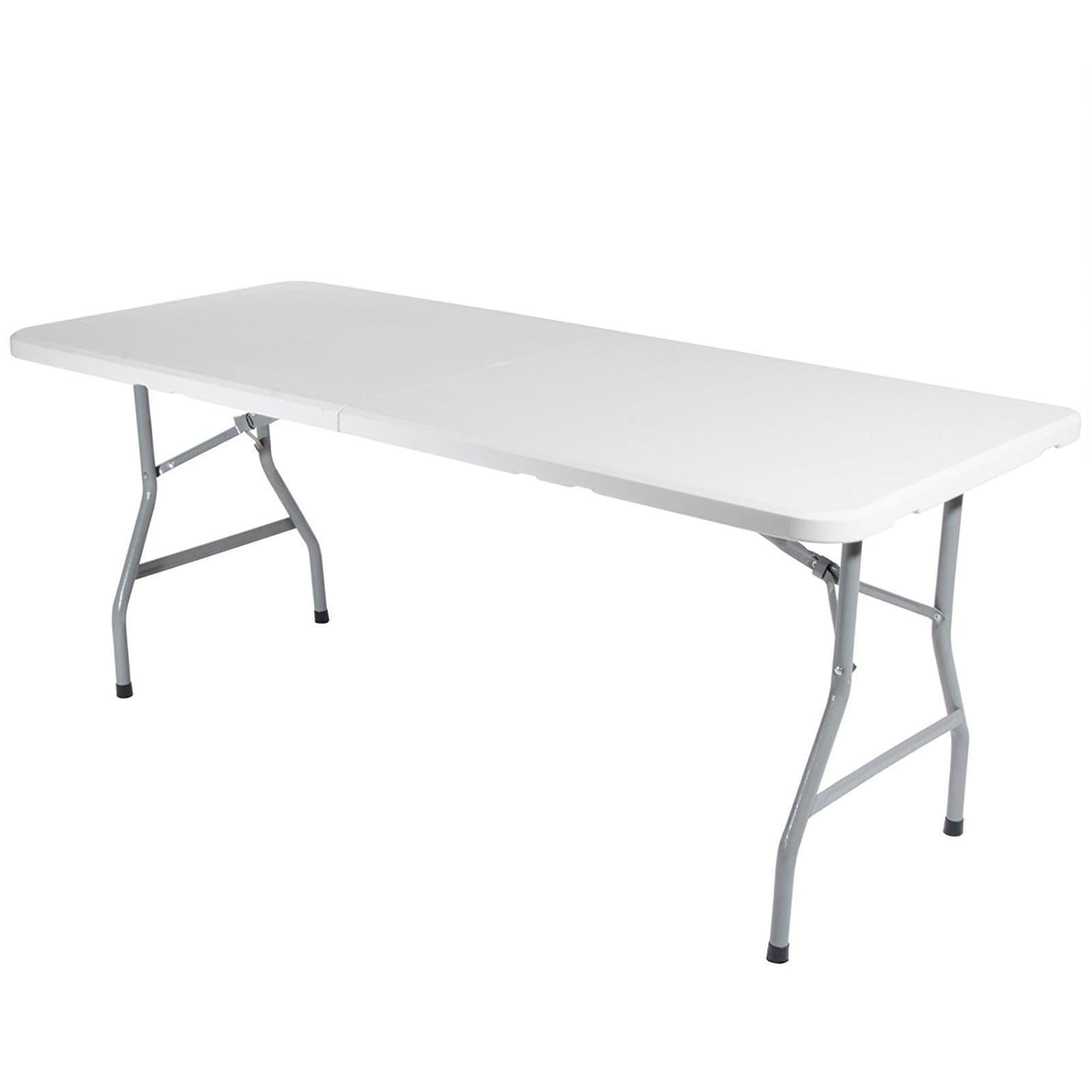 Decor Space Tavolo pieghevole da catering e campeggio a valigetta con maniglia (240 x 74 cm)