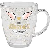 GRUSS & CO Glastasse Motiv Schutzengel