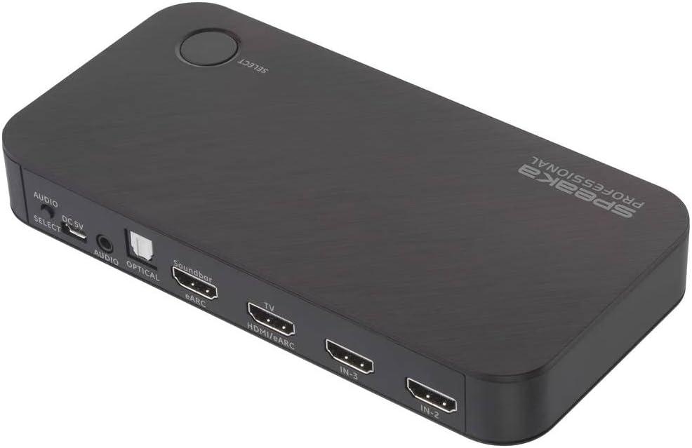 SpeaKa Professional SP-HDA-510 HDMI Audio Extractor, rear-side view