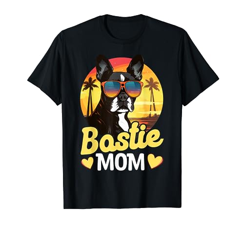 Boston Terrier Bostie perro raza mascota - Bostie Mom Camiseta
