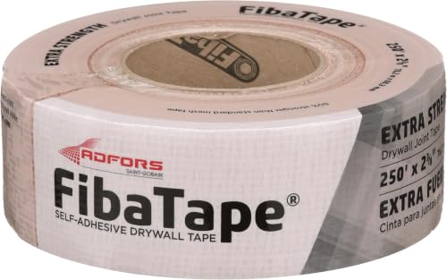 Image of ADFORS FibaTape FDW8666-U 2-3 /8x250 Extra Strength Drywall Joint Tape, Beige (Pack of 10)
