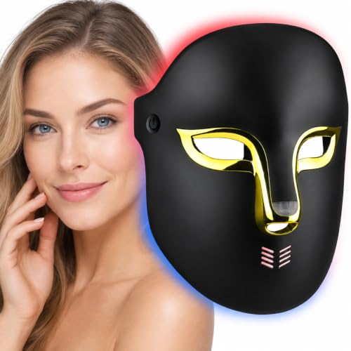 Image of FSA Red Light Therapy Mask for Face,4 Modes HSA LED Face Mask Light Therapy,Acne Removal Wrinkles&Redness Anti-Aging,2000mAh Rechargeable,Wirless Remote,Infrared Photon Facial Mask for Travel Yoga