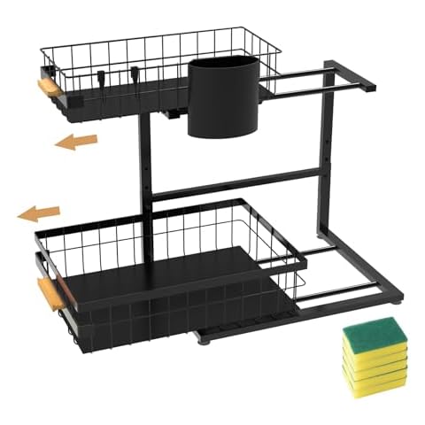 Faumsut 2 Tier Under Sink Organizer Cover