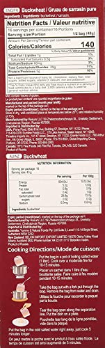 Uvelka Buckwheat BOIL-IN-BAG 8 Bags 80 Gr (Pack of 2)