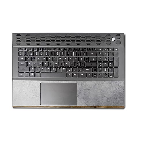 Image of MightySkins Skin Compatible with Alienware M18 R1 (2023) Full Wrap Kit - Concrete Wood | Protective, Durable, and Unique Vinyl Decal wrap Cover | Easy to Apply & Change Styles | Made in The USA