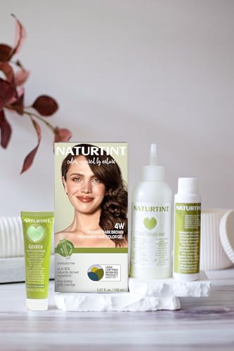 Image of Naturtint 4W Radiant Dark Brown Permanent Hair Color (Pack of 1), Ammonia Free, Vegan, Cruelty Free, up to 100% Gray Coverage, Long Lasting Results (Packaging may vary)