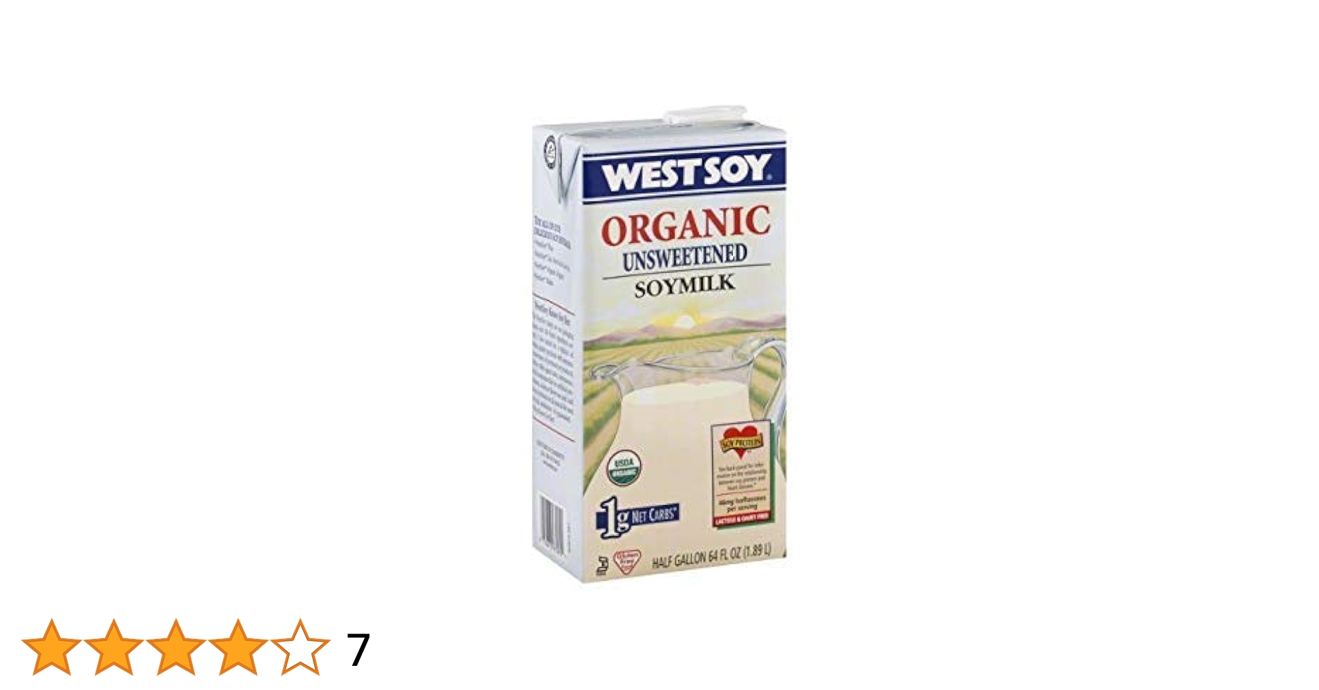 Amazon.com: WESTSOY Organic Unsweetened Soymilk: VALUE SIZE