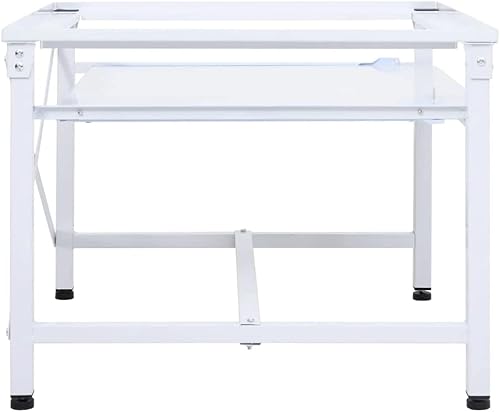 Miniatura 5 de vidaXL Doble Lavadora y Secado Pedestal Hogar Jardín Hogar Lavandería Lavadora Secadora Pedestal Soporte Lavadora Elevador Blanco