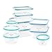 Snapware Plastic Total Solutions (10-Pack, Mixed Sizes) Food Storage Containers Set, Airtight & Leakproof Plastic Locking BPA-Free Lids Tupperware, Freezer Dishwasher Microwave Safe