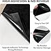 XCMVCN 17x72 inch Premium Black Suede Fabric Wrap, Self-Adhesive Microfiber and Synthetic Suede - Stretch Film Fabric for Car and Home Decorate
