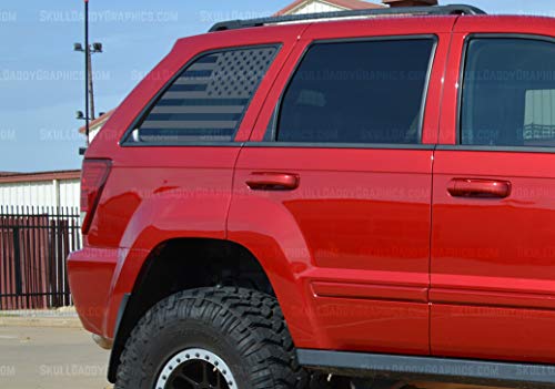 USA Window Flags to fit Jeep Grand Cherokee WK 2005-2010 (Passenger Side)