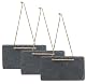 Schiefertafel Levandeo 3er Set 17 x 9 cm Kreidetafeln aus Schiefer