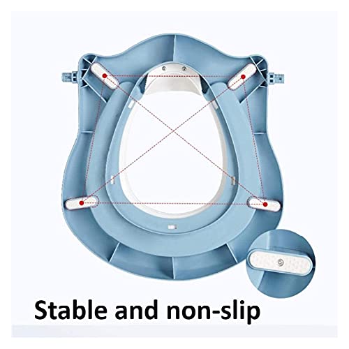 Paarse potty-zittoilet met ladder kitten patroon verstelbare toiletzitting met stap kruk, tot 60 kg, trainer toilet for… - Afbeelding 6