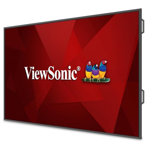 Image of ViewSonic CDE86G3 86 Inch 4K UHD OS-Free Commercial Display with 500-nit Brightness, 1200:1 Contrast Ratio, 10W Dual Speakers, HDMI, USB C, VGA, and USB Inputs