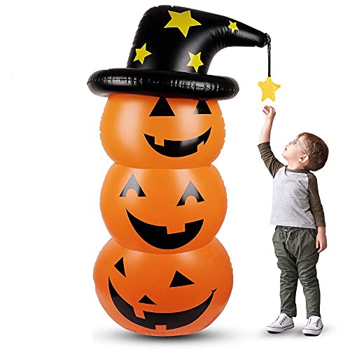 ハロウィン かぼちゃ バルーン ロッキング カボチャ風船 水注ぐ パーティーの装飾 仮装 雰囲気満点 小道具 店舗装飾品 家庭用 お化け屋敷 装飾品 【特大 H 140cm】 (type2)のサムネイル