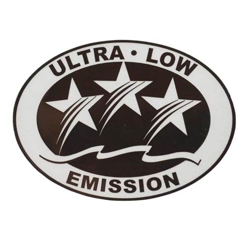 Image of Outboard Motor Low Emission 3 Star California Sticker Decal for Mercury | 3.58 x 2.4 Inch, Also Fit Yamaha, Suzuki, Honda, Johnson Evinrude and most Brand Motors