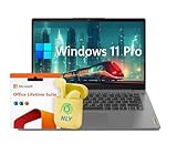 Lenovo IdeaPad Laptop, 14.0" FHD Business & Student Laptop, 36GB RAM 2TB SSD, Intel Core i5, Windows 11 Pro with Microsoft Office Lifetime License, Thin & Light Laptop, NLY Earphones, Grey