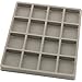 FindingKing 5 Gray 16 Slot 1/2 Size Jewelry Display Tray Inserts New