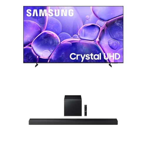 Image of Samsung 75-Inch Class Crystal UHD U8000F 4K Smart TV (2025 Model) Endless Free Content, Crystal Processor 4K + Samsung Q-Series Soundbar HW-QS700F 3.1.2 ch Subwoofer (2025 Model)