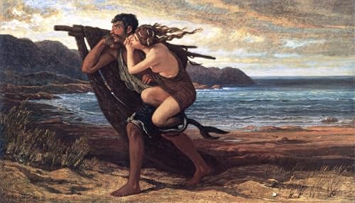 Affiche toile Il Pescatore et La Sirena pour décoration murale de salon