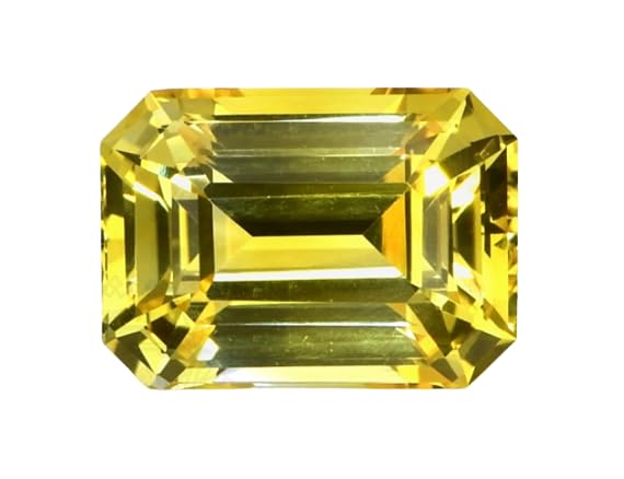 Pierre précieuse saphir jaune Ceylan 10,25 Ratti, gemme Pukhraj en vrac certifiée A1