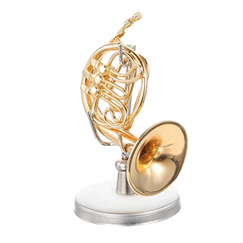 Cabilock Horn Instrument Adorn Miniature Instrument Horn Ornament Supply Home Decor