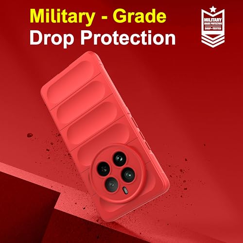 Image of Zapcase Back Case Cover for Realme P1 Pro 5G | Compatible for Realme P1 Pro 5G Back Cover | Liquid Silicon Magic Case with Camera Protection | Red