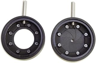 XuuSHA Acessórios de microscópio digital portátil com abertura de zoom manual de 1 a 8 mm, adaptador de módulo de câmera de microscópio de 15 mm de diâmetro externo, acessórios de microscópio de diafragma mecânico íris