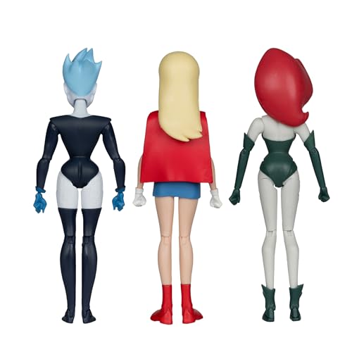 McFarlane Toys - The New Batman Adventures Poison Ivy Live Wire Supergirl (Girls' Night Out) 3pk Gold Label - image 8