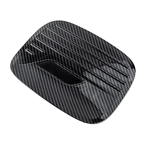 Garniture de couvercle de bouchon de carburant ABS style carbone premium