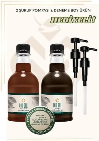 Çikolata & Karamel Aromalı Kahve & Meyve Şurubu 2 x 300 ml. - Görsel 2