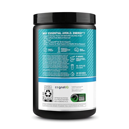 Optimum Nutrition Amino Energy Powder Plus Focus, Tropical Lemonade, 9.5 Oz - image 9