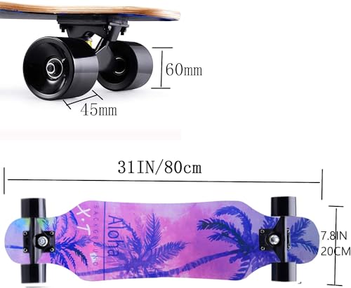 Asktom 31 Inch Small Longboard Cruiser