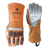 Cestus Weldtech Pro, Premium Heavy Duty Welding Gloves, MIG/TIG Welding Gloves, Cut Resistant, Gaunt