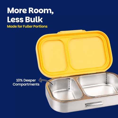Image of Basil Bento Ace 2C Steel Lunch Box - Little Websters