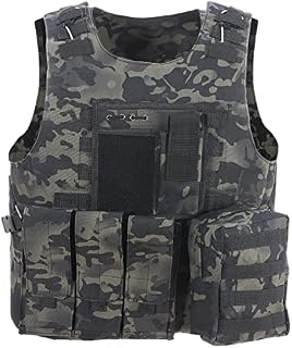 Lixada Tactical Vest Molle Hunting Vest Adjustable Modular Gear Carrier Vest for Training Gaming Paintball Assault