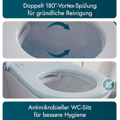Dusch-WC Bernstein Basic 1102 Komplettanlage in Weiß