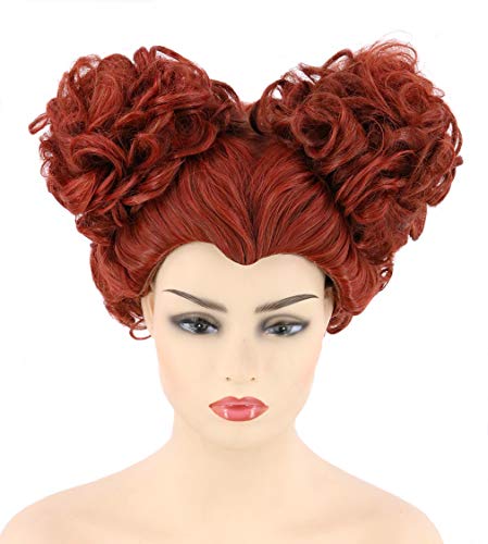 LeMarnia Women or Girls Sanderson Wig Red Brown Halloween Witch Costume Cosplay Wig - Image 2