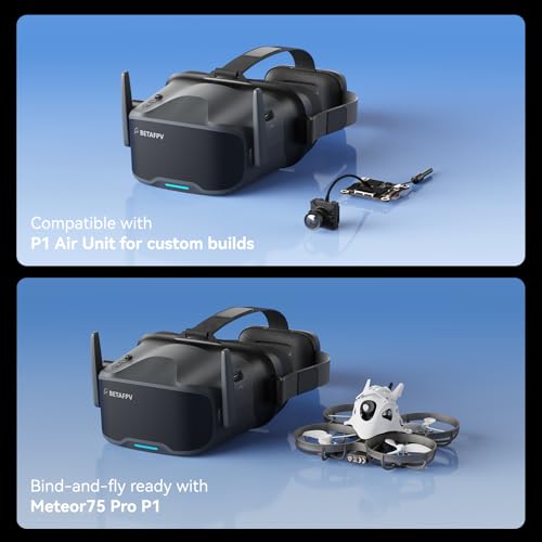 Lunettes HD FPV BETAFPV VR04 haute résolution avec écran LCD 4.5" - 6