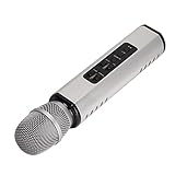 Karaoke Micrófono Inalámbrico Estéreo Surround, Micrófono Bluetooth de Mano Altavoz Ergonómico,...