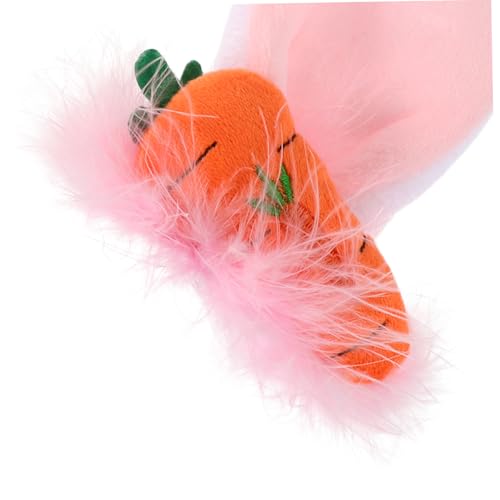 Orejas de conejo para casco peluche mullido desmontable mujer 2 piezas 3