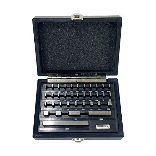 TEXALAN(R) Gauge Block Set Grade Economy Rectangular for Precision Calibration (36 PCS)